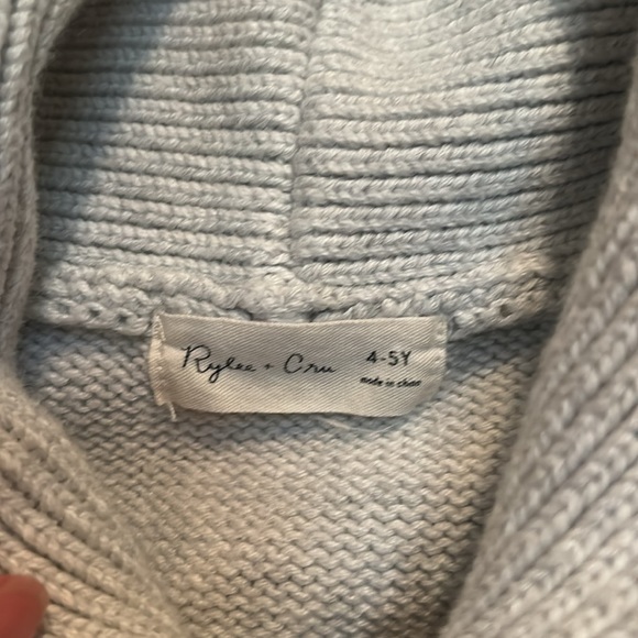 Rylee & Cru neutral boys wool blend shawl sweater - Picture 7 of 11